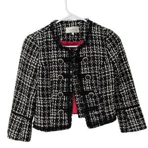 Black Treed Crop Jacket (Read Flaws)